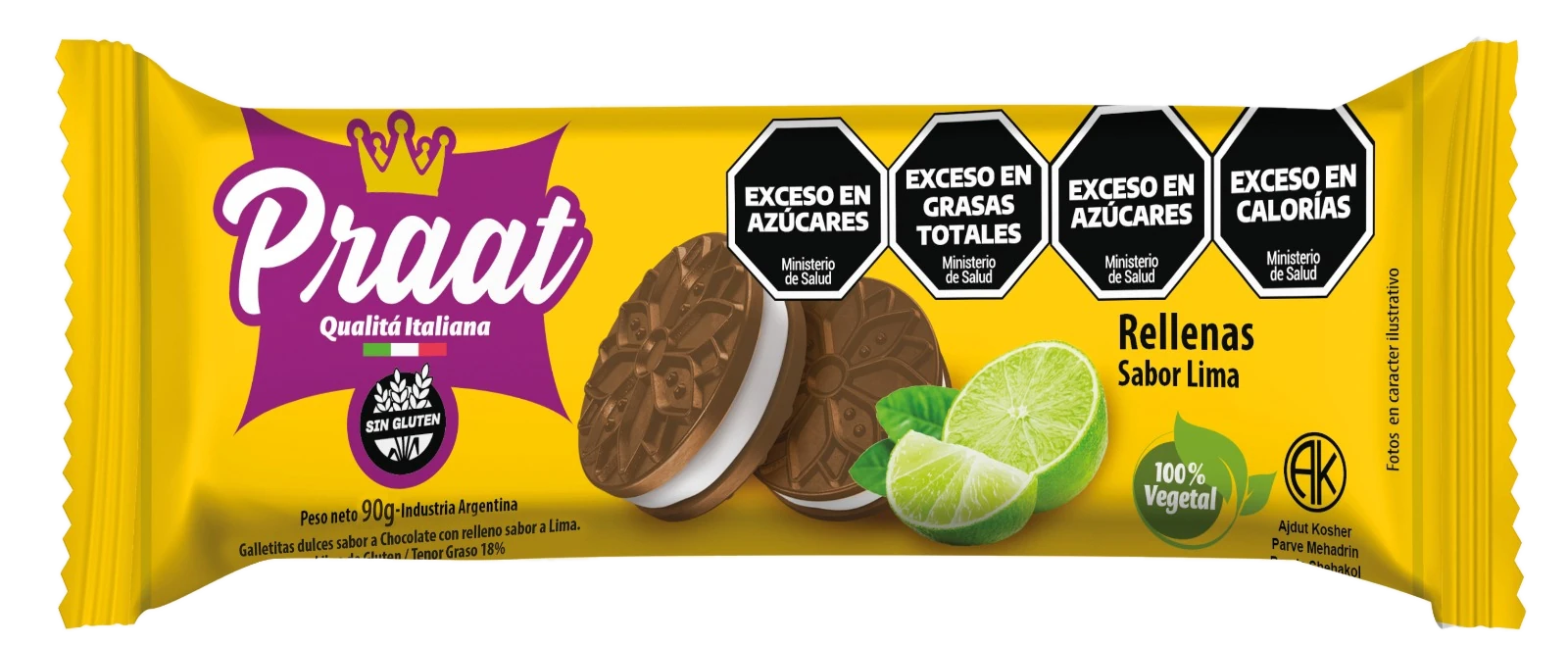 Rellenas tapas de chocolate con relleno sabor a lima